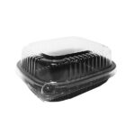 Small Black Base Platter W/Lids CP752