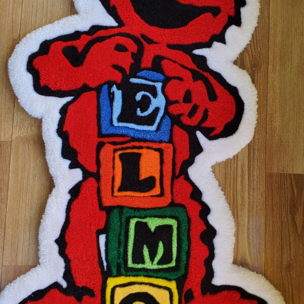Elmo's Premium Hand-MadeTuft Rug - 32" × 19" × 1"