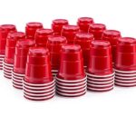 Home Smart Red Disposable Shot Glasses
