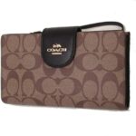 Coach Wallet Color Block Signature Canvas Bifold Wallet, Khaki 16287