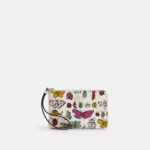 Corner Zip Wristlet With Creature Print -28521