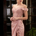 Fitted 3D Floral Corset Gown LG3697-CD0186