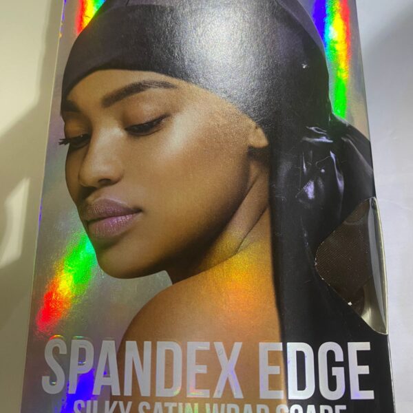 Spandex Edge Silky Satin Wrap scarf