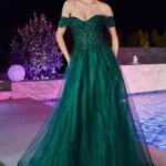 Lace Off-Shoulder Gown LG4387-CD961