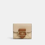 Small Morgan Wallet In Blocked Signature Canvas 28692