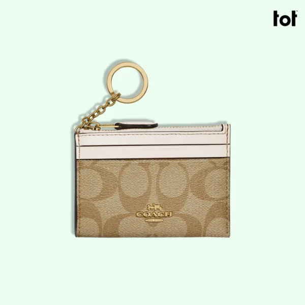 Mini Skinny ID Case In Signature Canvas-50628