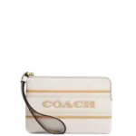 Corner Zip Wristlet Coach Stripe-86807