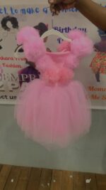 Puff Shoulder-Strapback-Tutu Dress - Image 3