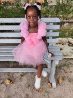 Puff Shoulder-Strapback-Tutu Dress