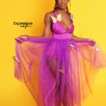 Braless-Bodysuit-with-Tulle Overlay (Mommy&Me)