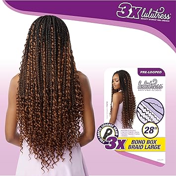 PRE-LOOPED GODDESS BOX BRAID 28"