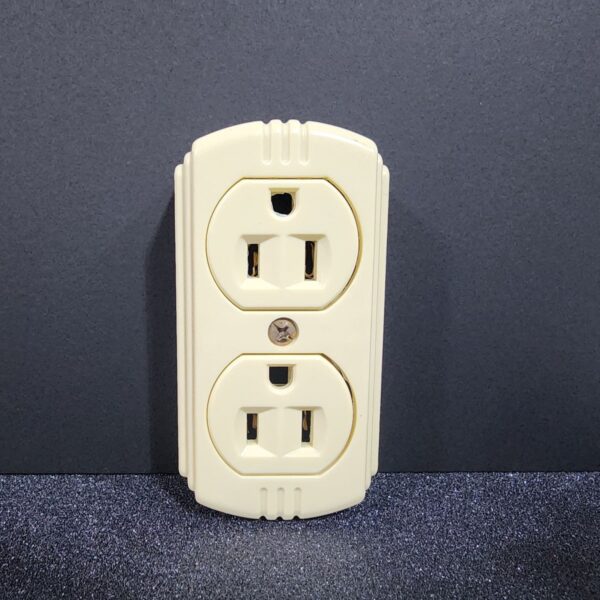 Duplex Metal Back Wall Outlet