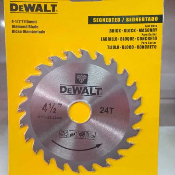 DEWALT 4 1/2'' Saw Blade