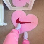 Pink Nike Check Rug - Customizable (By Orders Only)