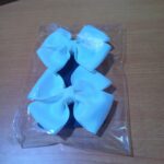Kids Hair Bow - White GB-G26-003