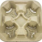 Signature Coffee Carriers 4 Cup Holders - Pack Of 25
