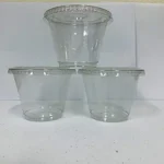 Ultra Clear squat Cups with flat lids is for Cupcake, ice-cream … (7oz)