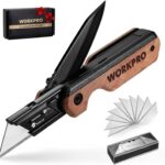 WORKPRO 2-in-1 Folding Knife/Utility Knife - Extra 10 SK5 Blades Included
