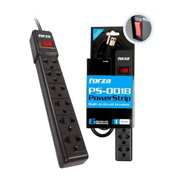 Forza PS-001B Power Strip 6-outlets